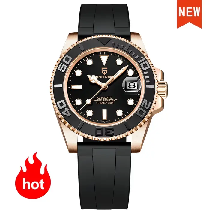 PAGANI DESIGN – montre automatique pour hommes, mouvement Miyota 8215, étanche à 100M, bracelet en c