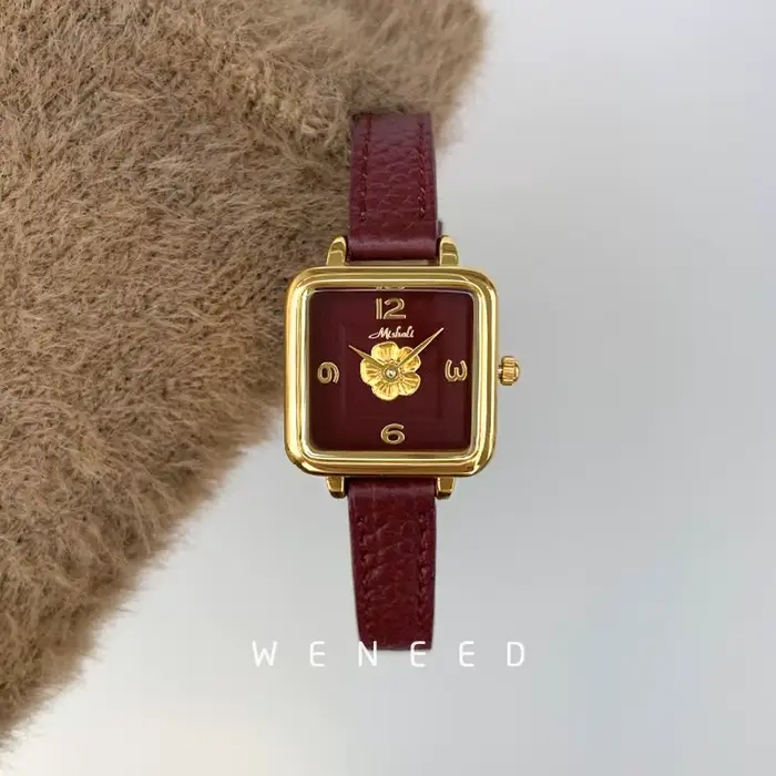 Montres pour femmes 2026 : Nouvelle montre à quartz carrée de luxe léger pour femme, montre à quartz