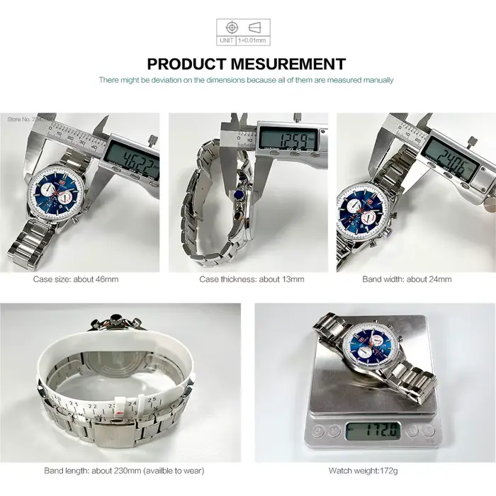 MINI FOCUS-Montre-bracelet chronographe à quartz pour homme