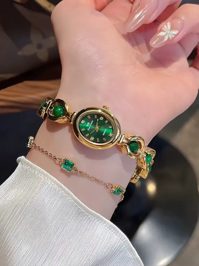 Montre pour femme Bracelet montres à Quartz marque de luxe Vintage décontracté petite horloge en argent haute qualité