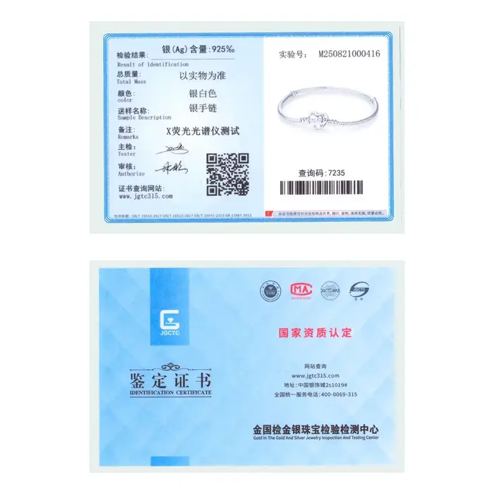 Bracelet en argent Sterling 925