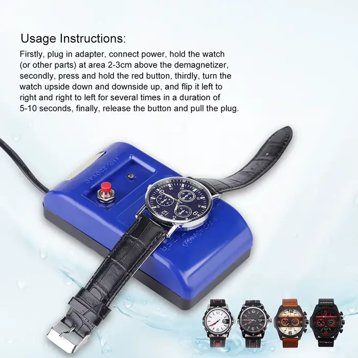 Démagnétiseur de montre-bracelet mécanique professionnel 110/220v