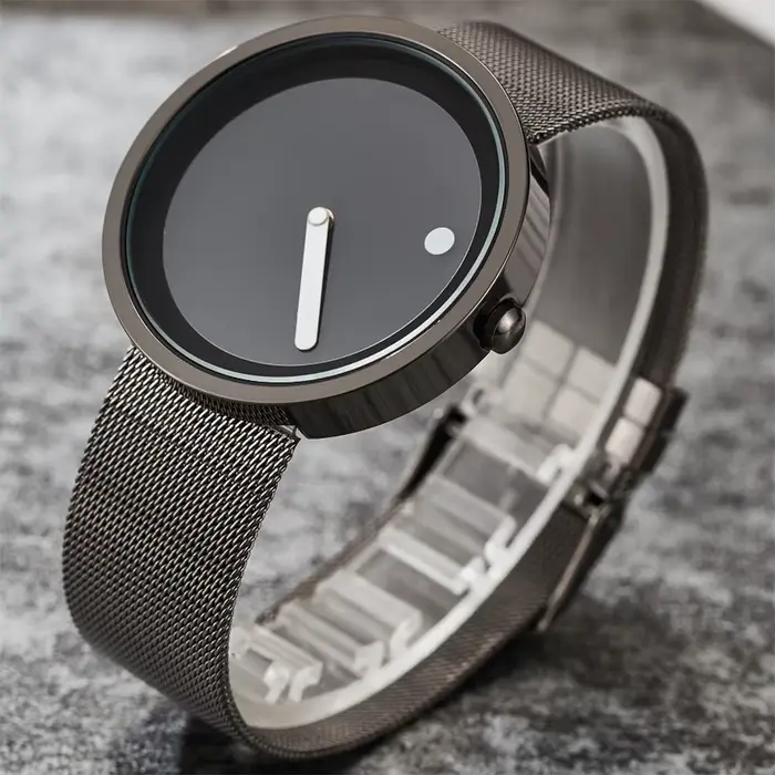 Montre-bracelet en cuir pour hommes