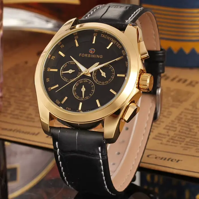 Nouvelle Montre Automatique Originale pour Homme 2026, en Or, Mécanique, Étanche, Lumineuse, de Luxe