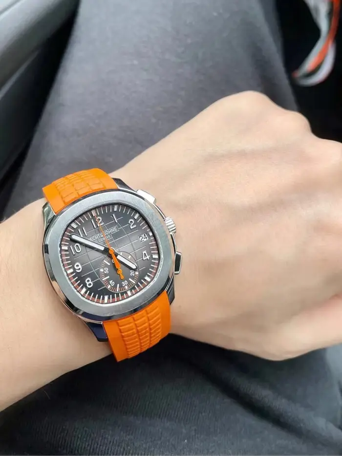 Montre Specht & Söhne en acier inoxydable avec bracelet en caoutchouc, résistante à l'eau, mouvement à quartz, chronographe, pour homme, sport, luxe, polyvalente, occasions spéciales
