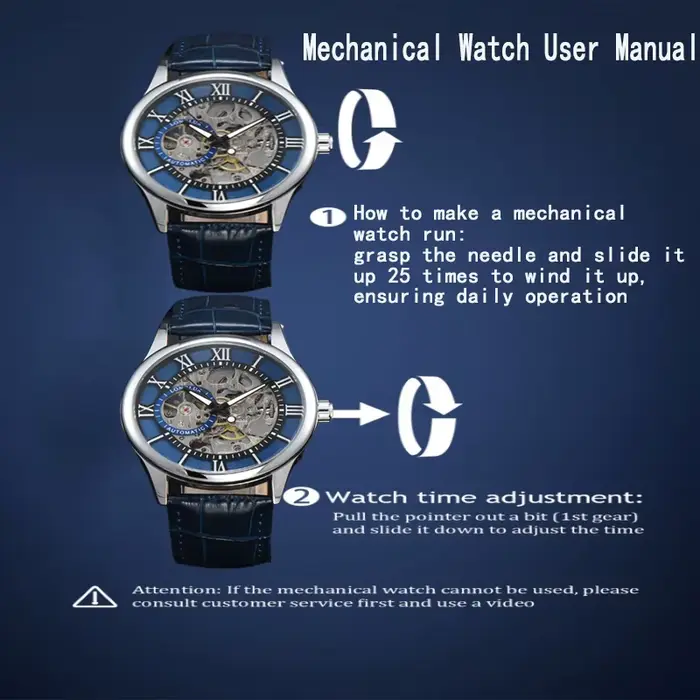 Montre automatique de luxe pour hommes, montres mécaniques rome, squelette étanche, cuir noctilucent