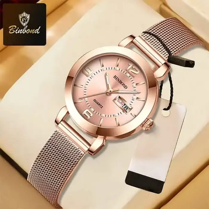 BINBOND mode décontracté dames montre à Quartz de luxe mains lumineuses