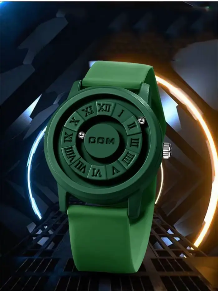 DOM 1345 montre à Quartz de luxe pour femmes et hommes aimant cadeau créatif boule de fer défilant pointeur magnétique