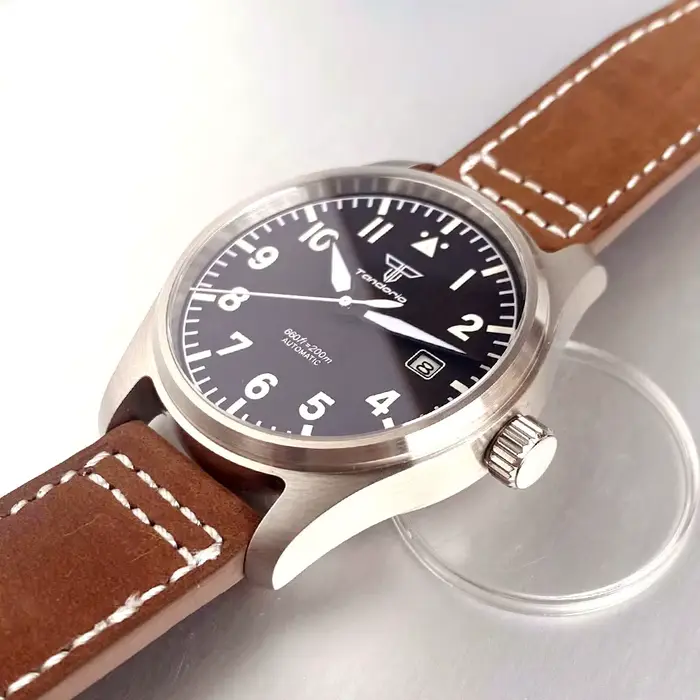 Montres de plongée pilote aviateur 39mm, montre mécanique automatique Miyota8215 pour hommes, étanch
