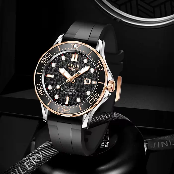 2025 LIGE nouvelles montres pour hommes d'affaires montre de plongée de luxe