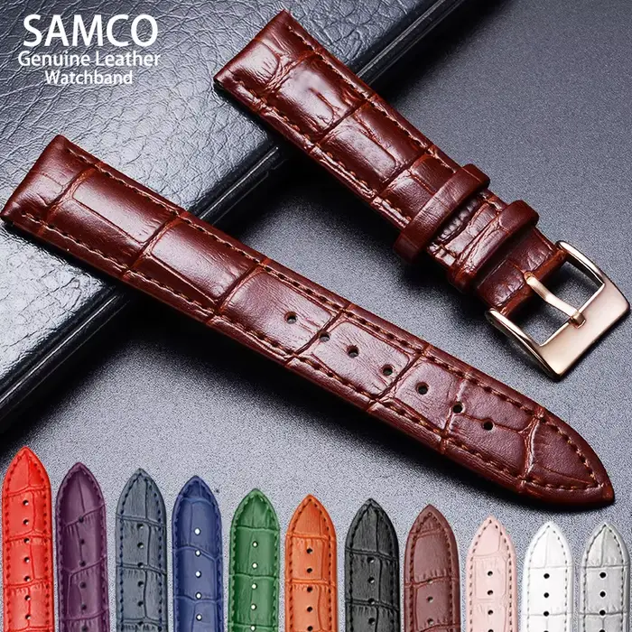 Bracelets de montre en cuir véritable de qualité supérieure