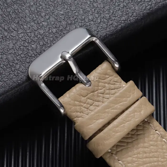 Bracelet de montre en cuir grainé 18mm 19mm 20mm 21mm 22mm à dégagement rapide