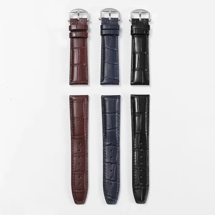 Bracelet de montre en cuir véritable pour pilote IWC portugais Portofino