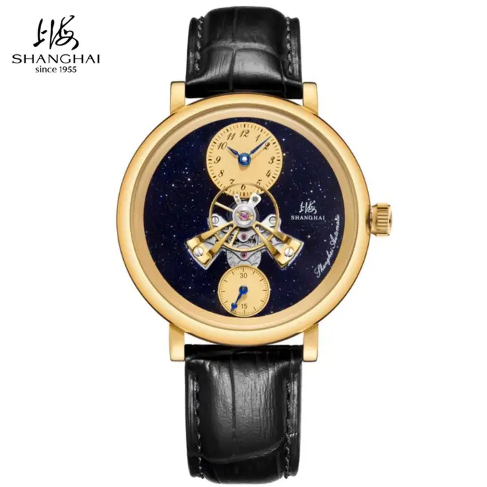 Montre mécanique pour homme Shanghai The Bund Sky Dome Series, 42 mm, mouvement à volant central, au