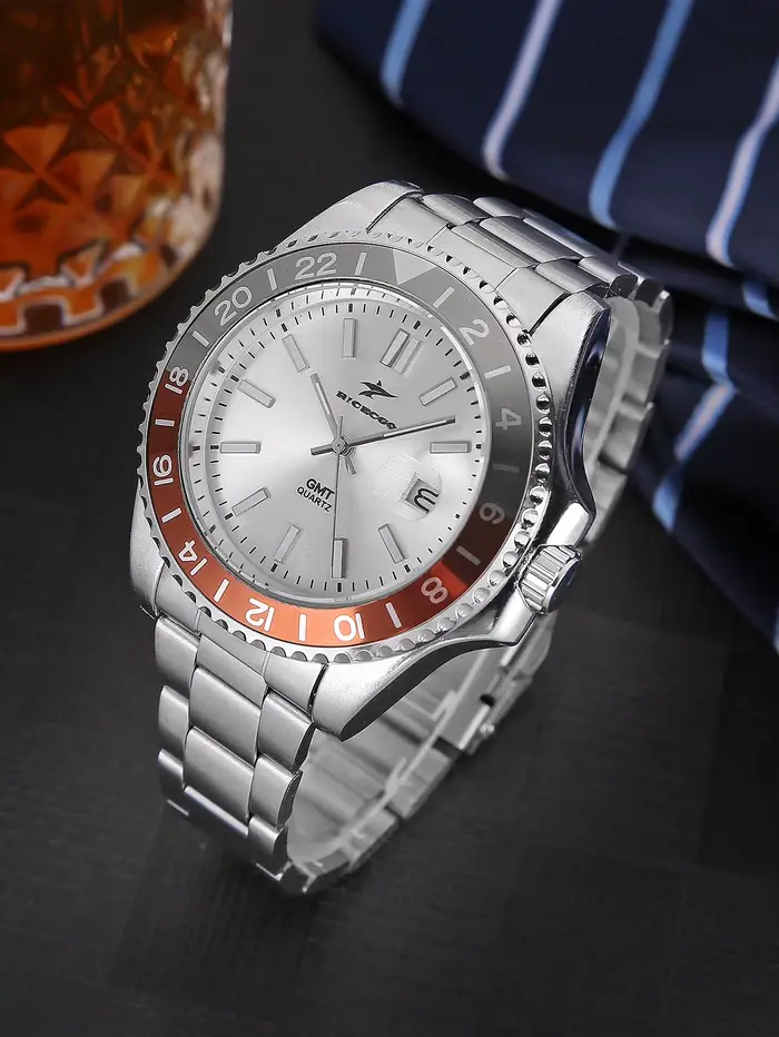 Montre classique pour homme avec mouvement à quartz