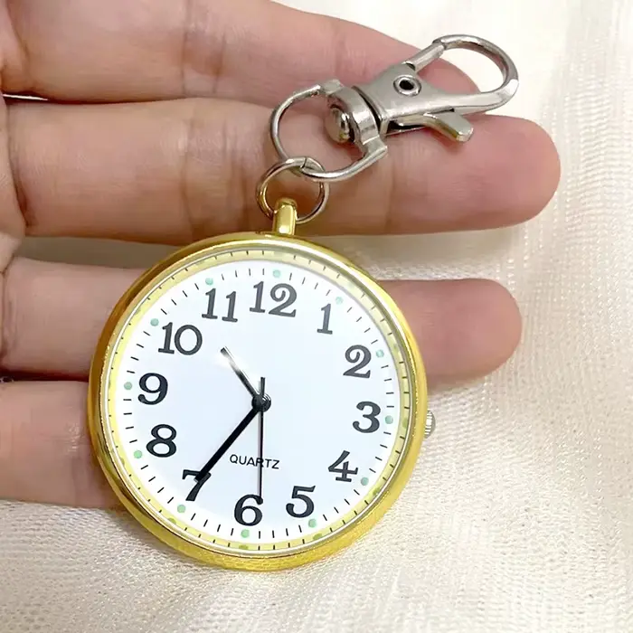 Montre à gousset — Nouvelle petite montre de poche à Quartz mignonne avec porte-clés hommes femmes m