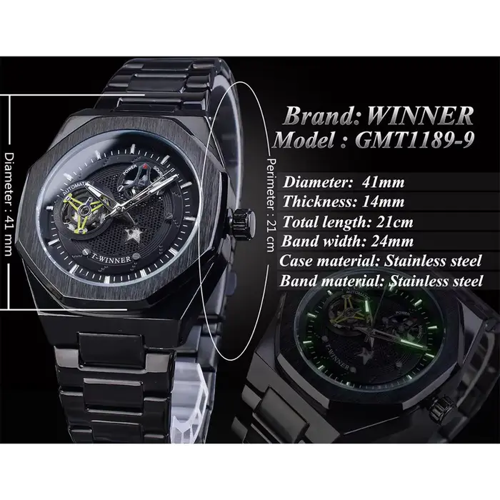 Montre mécanique de luxe pour homme