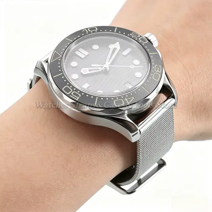 Bracelet de montre en maille milanaise en acier inoxydable 0.4 mm