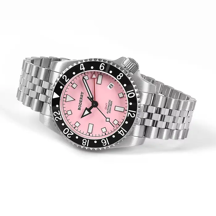 Boderry ADMIRAL GMT montre plongeur montres titane NH34 mouvement 200M étanche montre-bracelet automatique hommes femmes