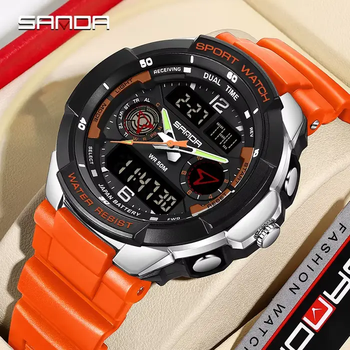 Montre-bracelet à quartz de style G pour hommes
