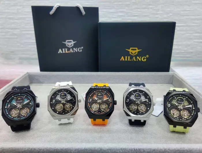 Montre mécanique automatique AILANG à double tourbillon et volants