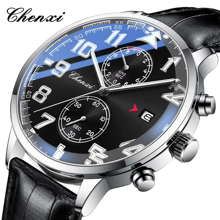 CHENXI montres pour hommes de haute qualité en cuir