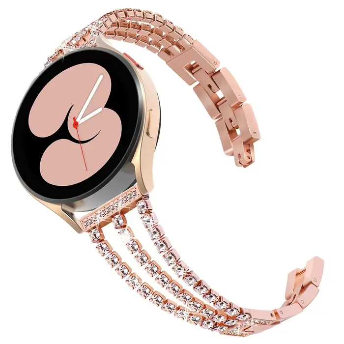 Bracelet de montre en forme de chaîne en métal, 20/22mm, pour Samsung Galaxy Watch 4/5/6/7, chaîne i