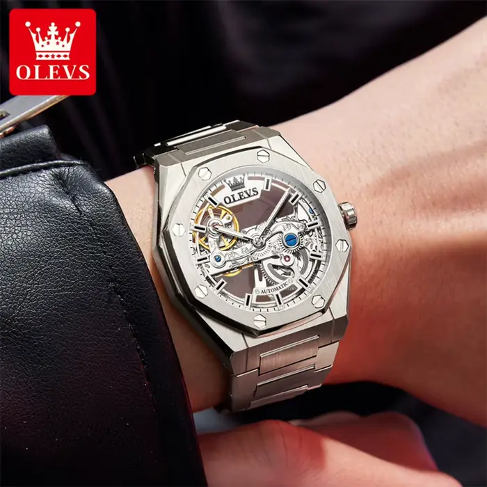 Montre automatique mécanique pour homme OLEVS