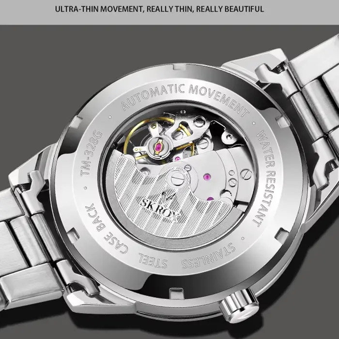 Montres-bracelets mécaniques étanches pour hommes