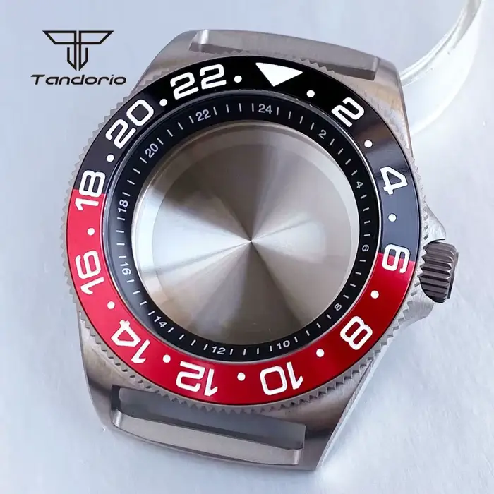 Boîtier de montre de plongée en titane 42mm GMT NH34