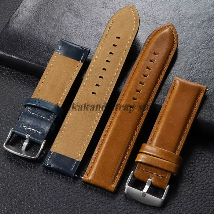 18mm 20mm 22mm 24mm 26mm bracelet de montre en cuir véritable à dégagement rapide