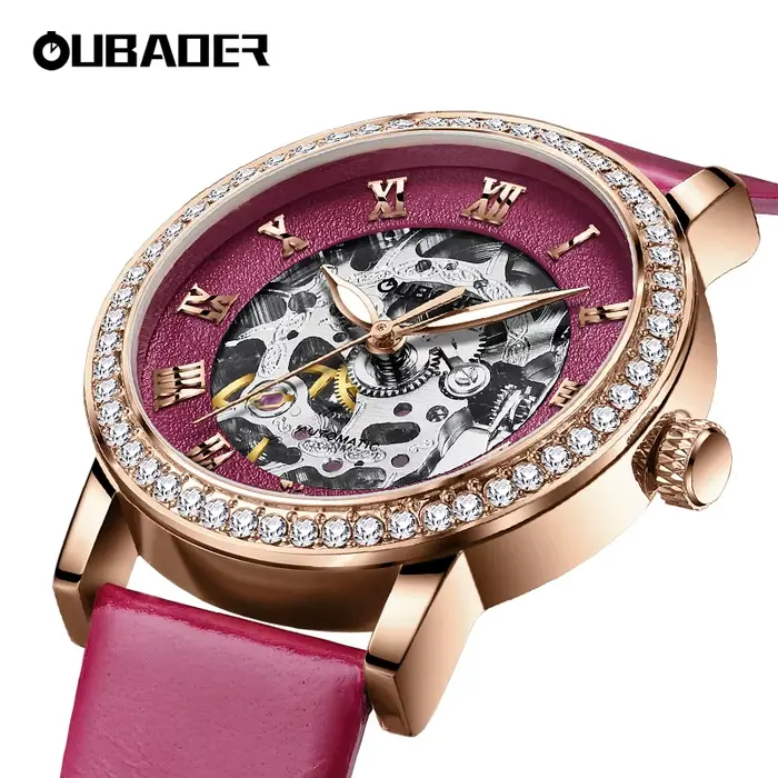 Montre vissée de luxe pour femmes