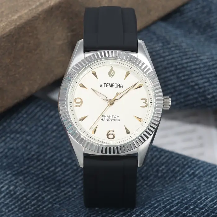 Montre mécanique homme HEIMDALLR rétro acier inoxydable résistante à l'eau pour sport et loisirs occasions spéciales
