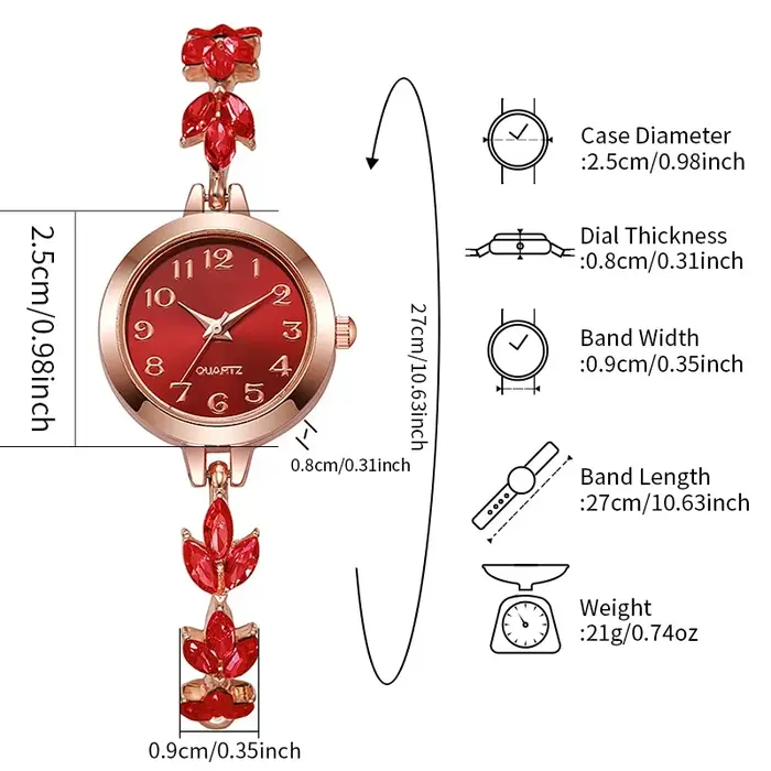 Femmes élégantes montres de luxe strass Bracelet