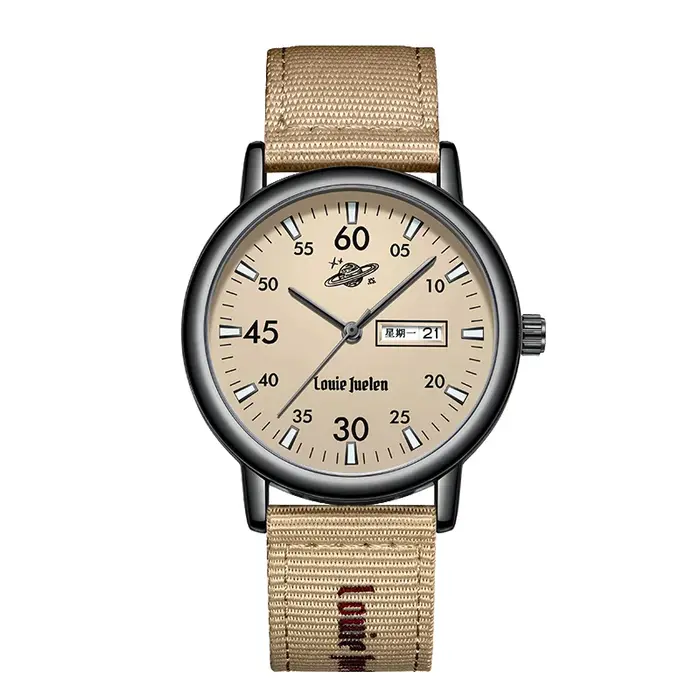 LOUIE JUELEN Montre personnalisée vintage américaine pour hommes