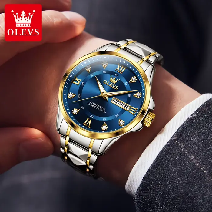 Montre-bracelet à quartz OLEVS 2906 pour homme