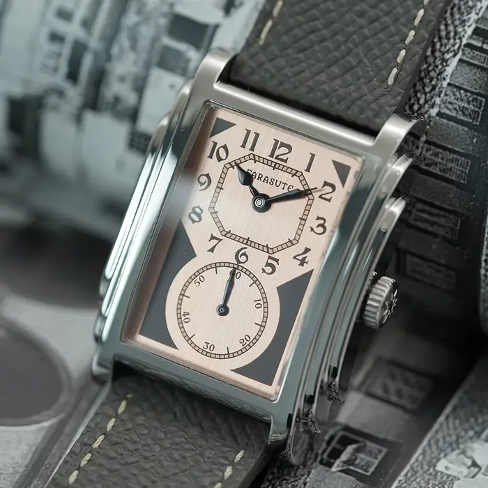 Montre Mécanique Automatique Carrée Rétro FARASUTE Guangzhou pour Homme