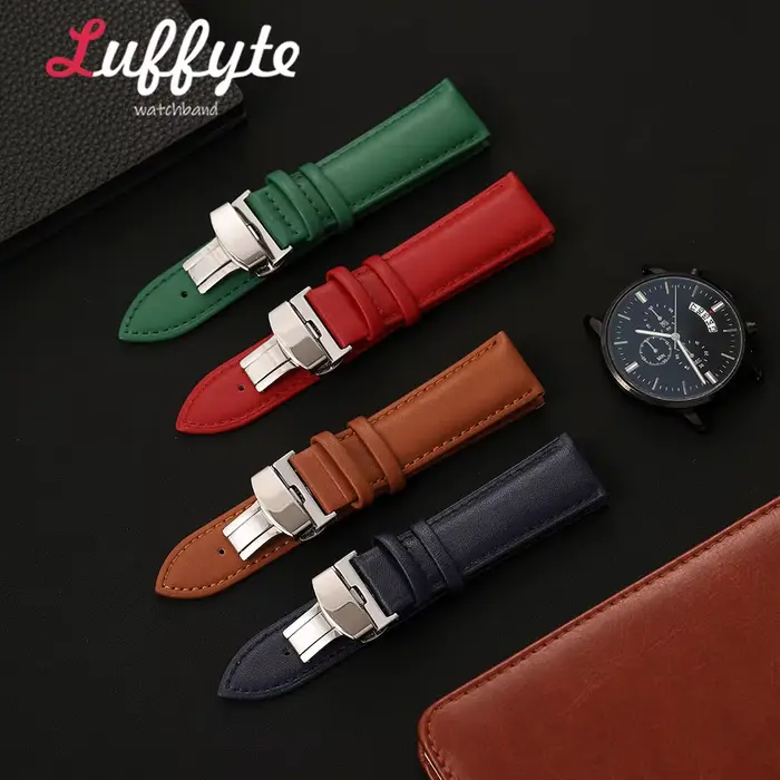 Bracelet de montre en cuir PU pour hommes et femmes