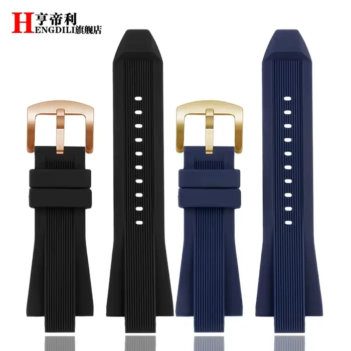 Bracelet de montre en silicone pour homme élégant et confortable pour toutes les occasions spéciales