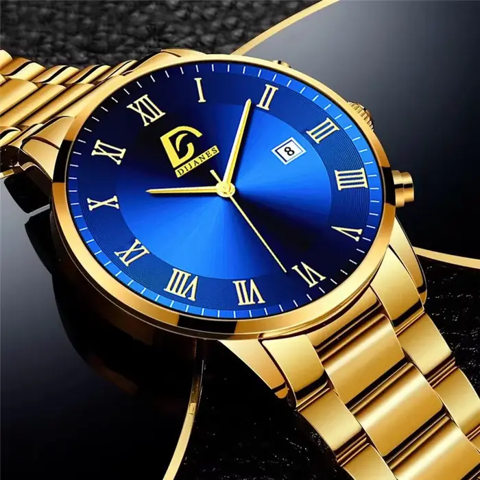 2023 mode hommes Golde montres de luxe minimaliste Quartz montre-bracelet