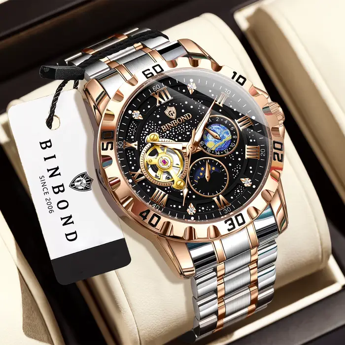 Montres mécaniques BINBOND pour hommes