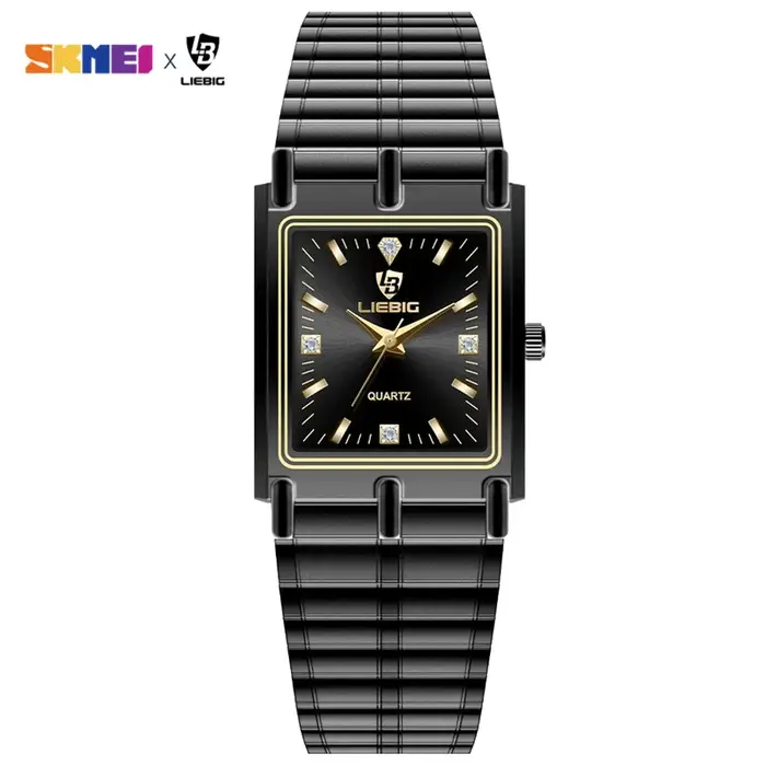 2022 luxe or Bracelet en acier montres femme mâle horloge montre à Quartz dorée pour hommes femmes