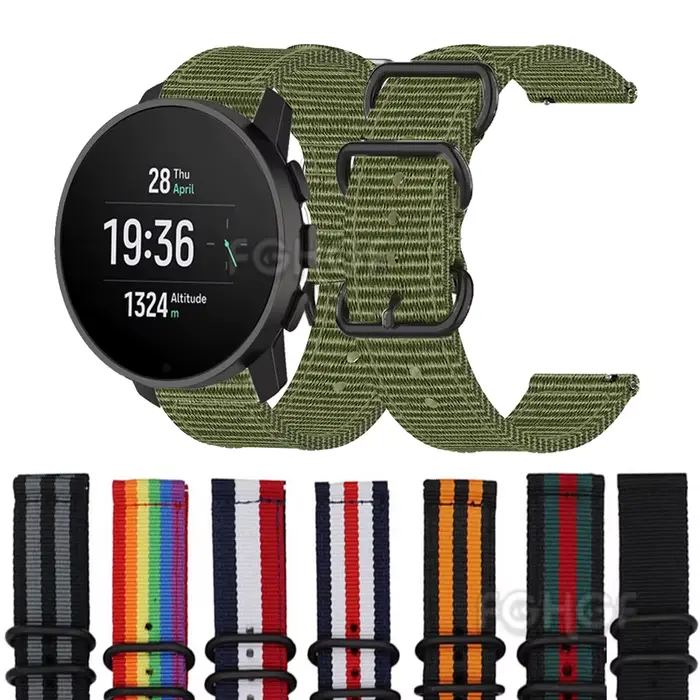 Bracelet en toile de Nylon pour Suunto Vertical/Ocean/RACE S