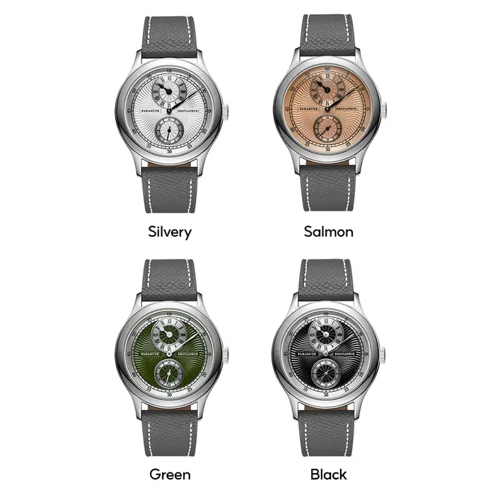 Montre Farasute Manuelle Mécanique Mouvement Ventilation Hommes Luxe Ovale Bracelet Cuir Occasions Spéciales