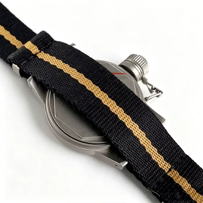 Montre de sport militaire Tandorio ST1701 robuste avec mouvement automatique Sea-Gull ST1701 pour homme résistance à l'eau 20 bars quartz bracelet nylon occasions sportives professionnelles