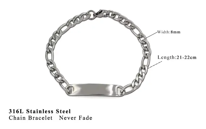 Bracelet de luxe en acier inoxydable pour hommes