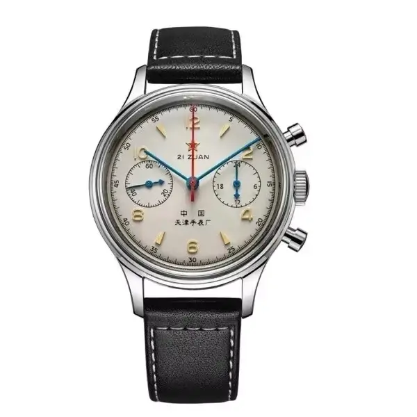 Montres pour hommes 1963 pilote montre automatique 42mm étanche rétro quartz chronographe montre hab