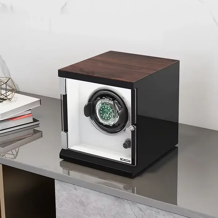 Boîte de Remontoir de Montre Rotative existent, Mécanisme Silencieux, Dispositif de Remontage, Range