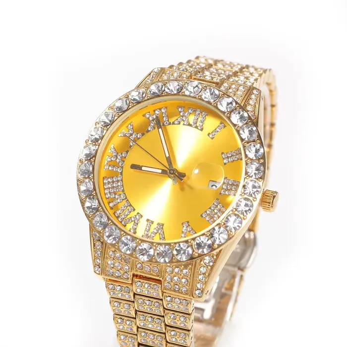 THE BLING KING-Montre à quartz étanche pour homme