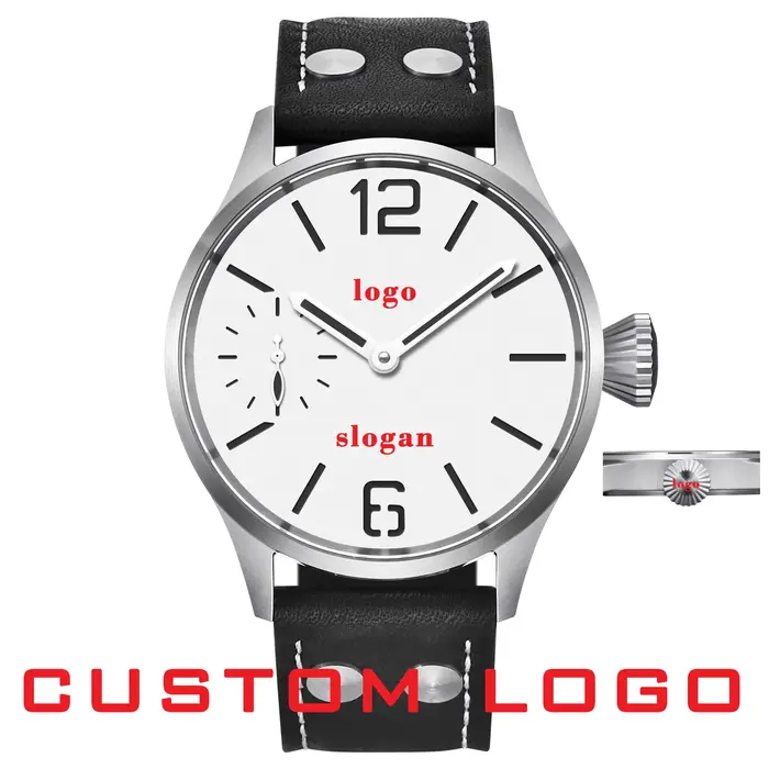 Logo personnalisé bricolage 43mm ST3600 montre homme étanche hommes qualité luxe verre saphir